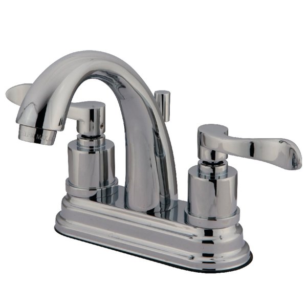 Kingston Brass KS8611DFL 4" Centerset Bathroom Faucet, Polished Chrome KS8611DFL